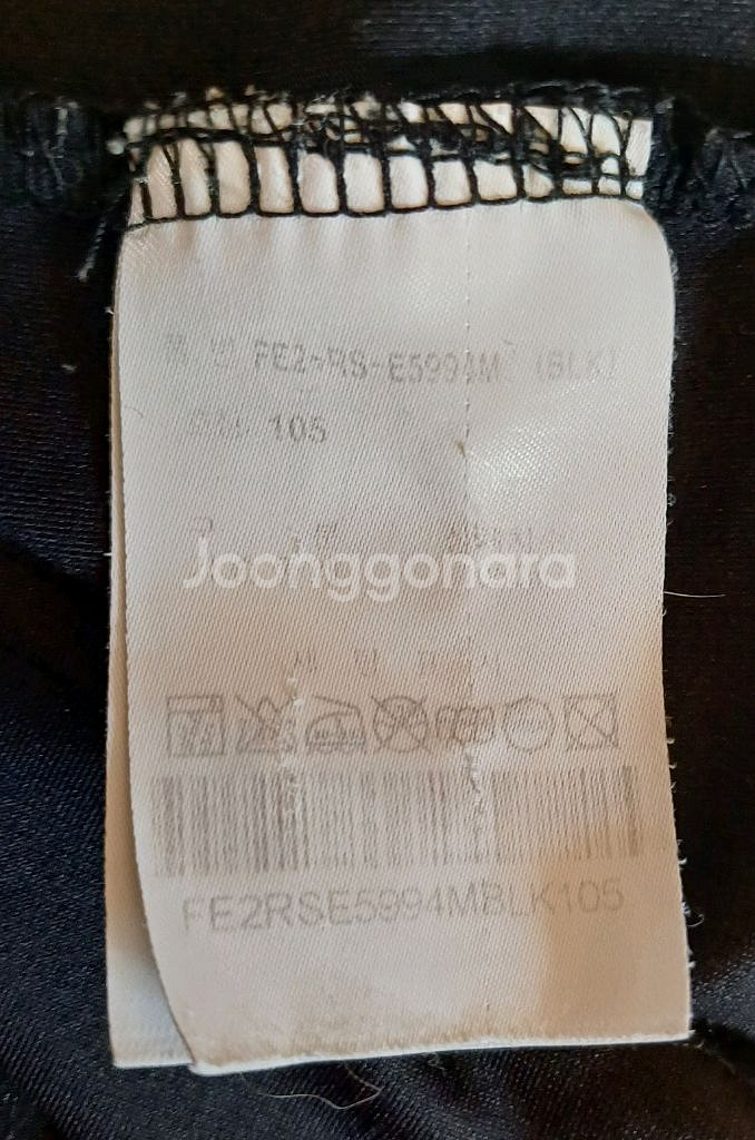 휠라 FILA 블랙 기능성 티셔츠 105 size--3