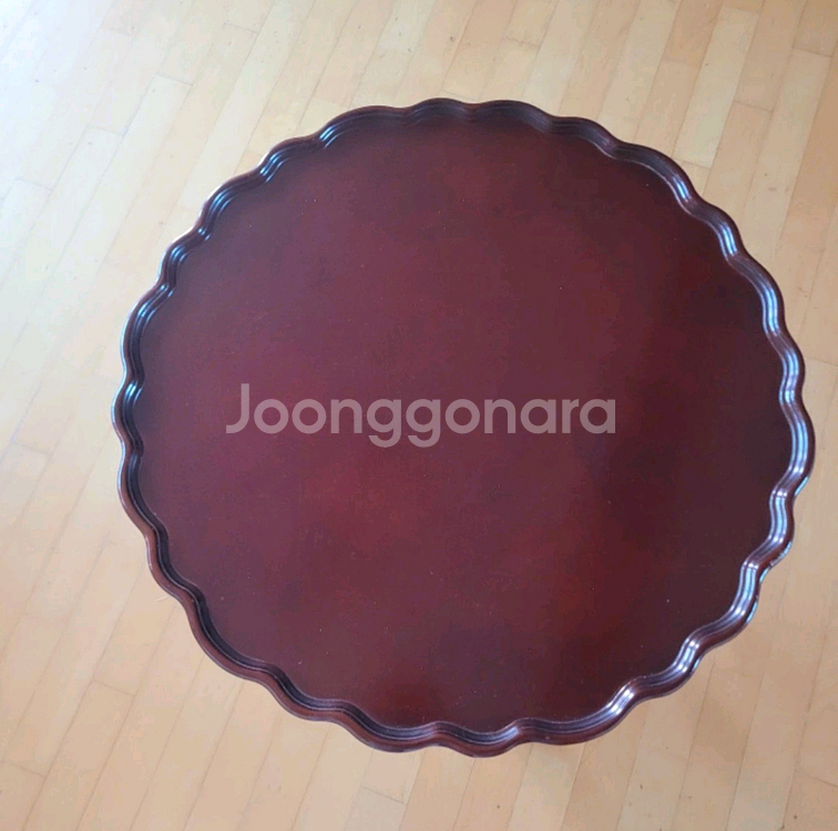 앤틱 원테이블 원목 상판회전가능--2