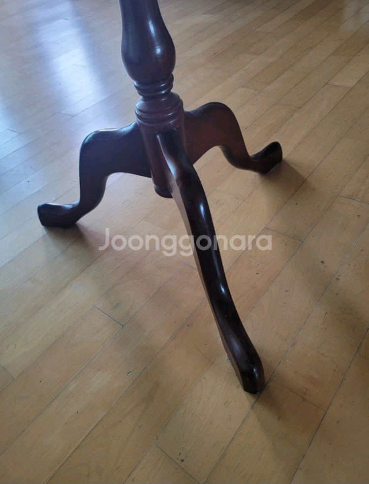 앤틱 원테이블 원목 상판회전가능--3