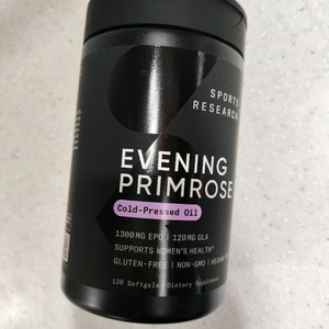 스포츠 리서치 달맞이꽃 종자유 1300mg, 120정