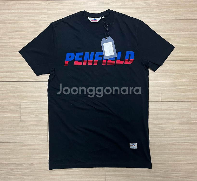 [새제품] [S] 펜필드 반팔 티셔츠 블랙--0