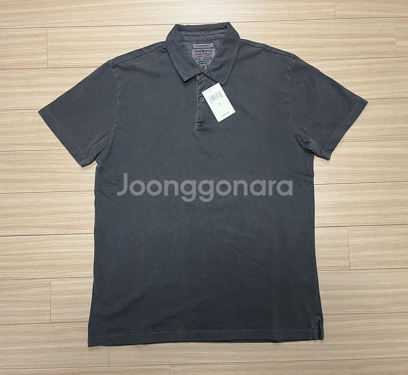 [새제품] [S] 럭키브랜드 반팔 카라티 폴로셔츠 회색--0