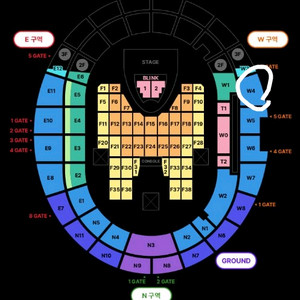 블랙핑크 콘서트 7월6일(일) s석 3층 w4 2연석