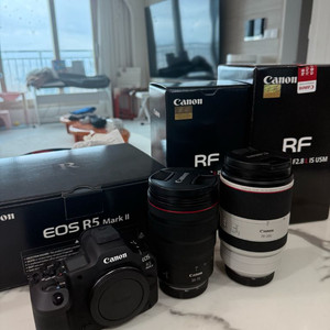 캐논 R5 mark2 바디+ Rf 70-200 2.8