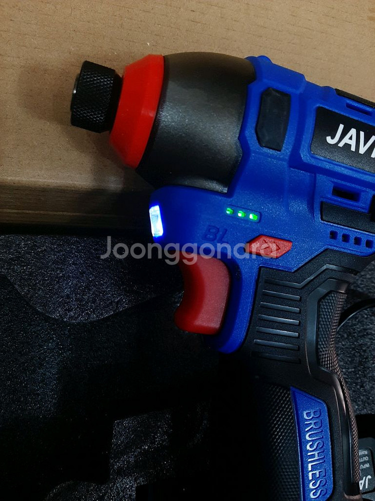 JAVN 무선충전 전동 스쿠루 드라이버 배터리 2개--1