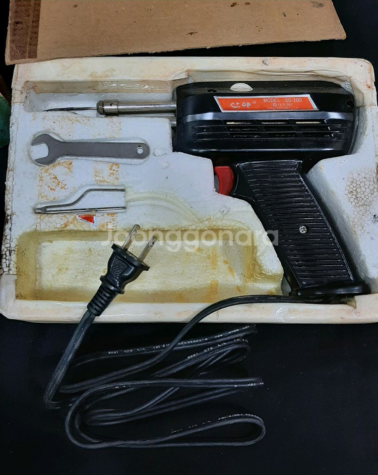 산야 권총형 납땜인두 100V 50/60HZ 산야전기--3