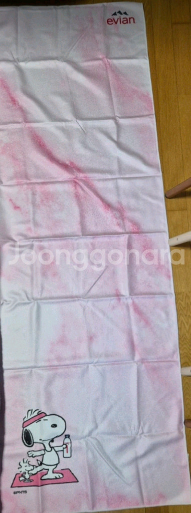 에비앙 스누피 비치타월 새상품팝니다--0