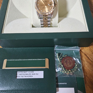 롤렉스 데이져스트 샴페인판10P 36mm 콤비