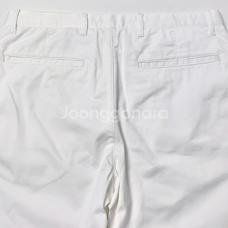 (32) 띠어리 화이트 치노 쇼츠 면 반바지--2