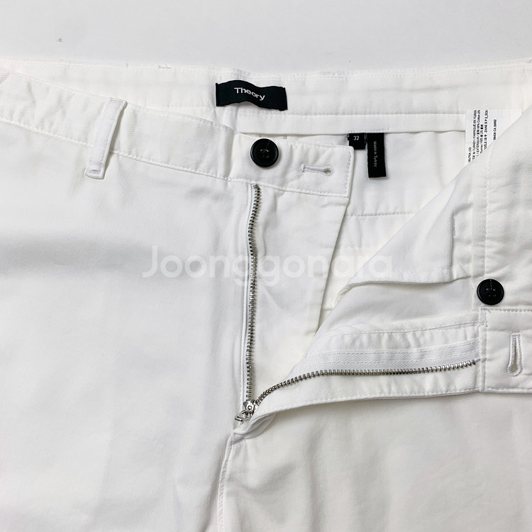 (32) 띠어리 화이트 치노 쇼츠 면 반바지--1
