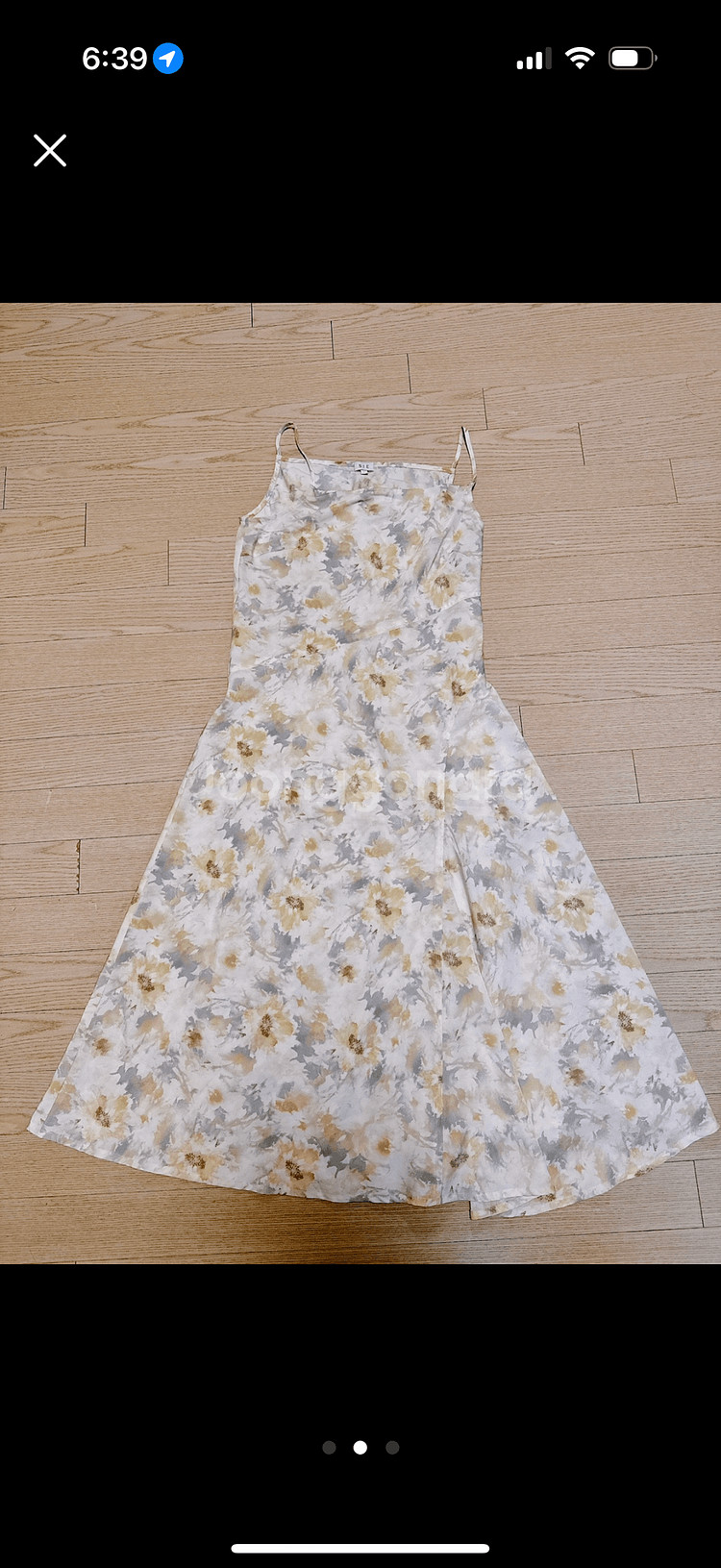 시에 sie 플로럴 실키 드레스 M--1