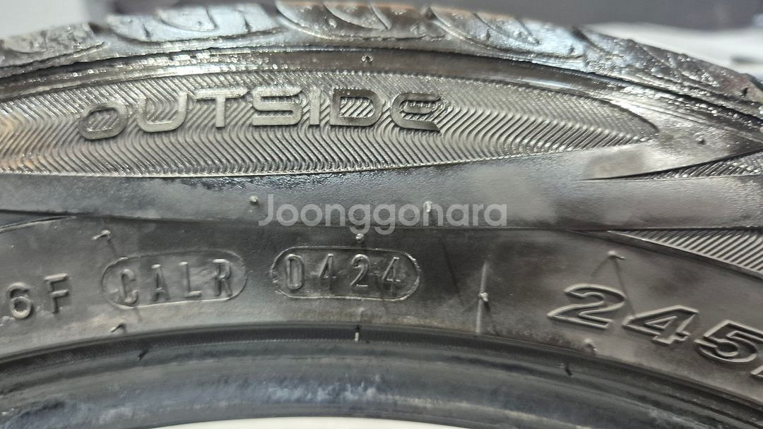 중고 타이어 245 45 18 넥센 오페라 2본 팝니다--2