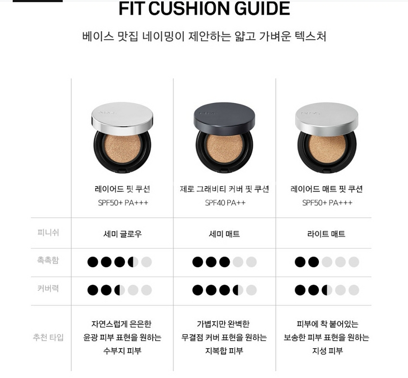 네이밍 레이어드 핏 쿠션 19N 리필--1