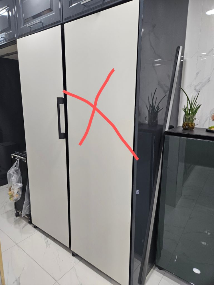 부산 키친핏 삼성 비스포크 1도어 냉장고 이미지