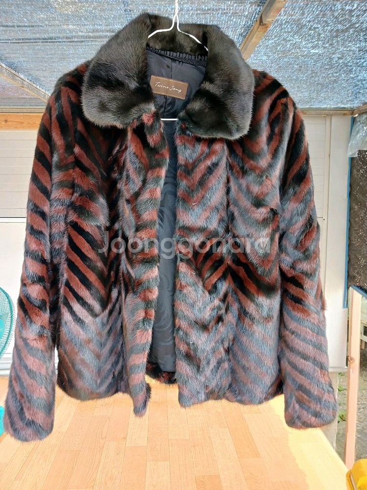 사가 밍크 퍼 코트--0