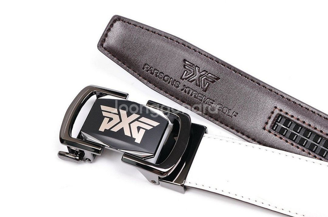 PXG 골프 남성 양각 스틸 로고각인 가죽 골프 벨트--6