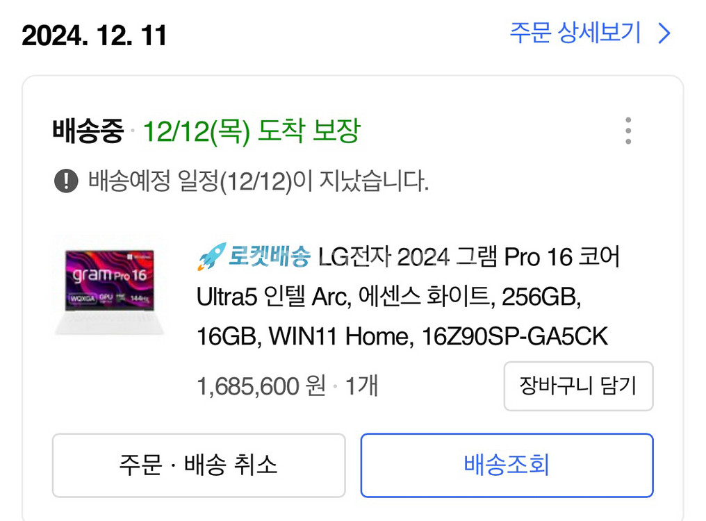 LG 그램 2024 pro 16--5