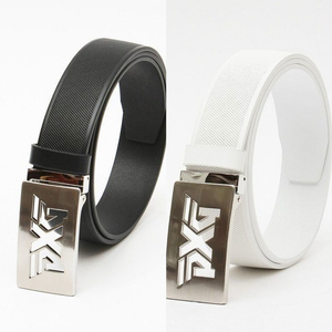 PXG 골프 사각스틸 타공로고 가죽 골프 벨트