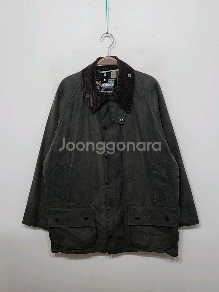 (XL) 바버 뷰포트 왁스자켓 올리브그린 왁싱점퍼--0
