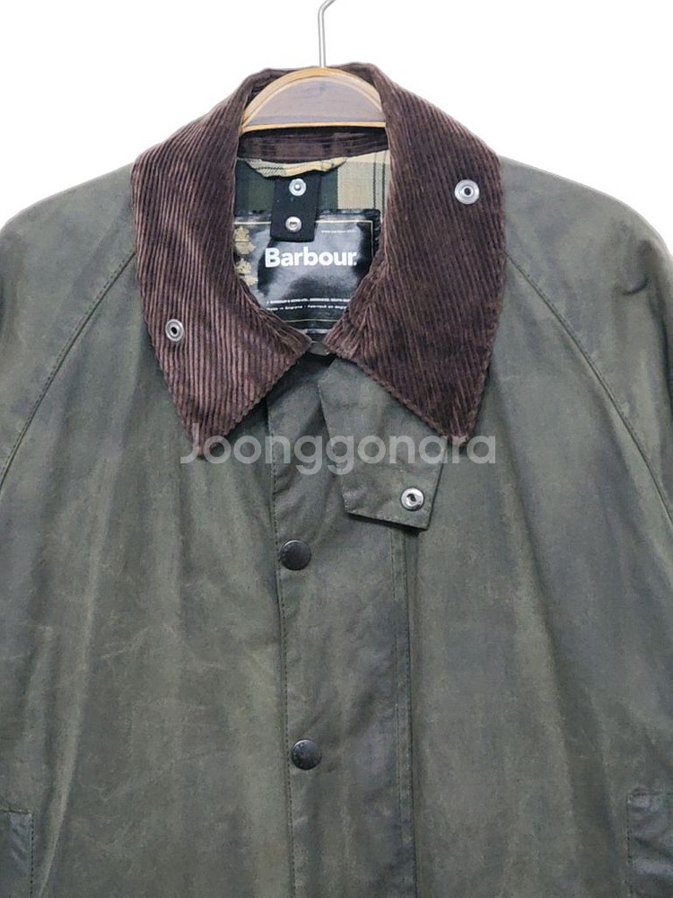 (XL) 바버 뷰포트 왁스자켓 올리브그린 왁싱점퍼--1