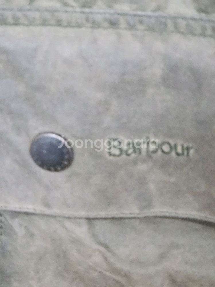 (XL) 바버 뷰포트 왁스자켓 올리브그린 왁싱점퍼--3