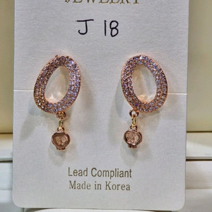 스와로브스키 크리스탈 셋팅 925은침 귀걸이