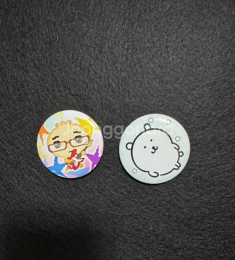 안경만두 농담곰 뱃지--0