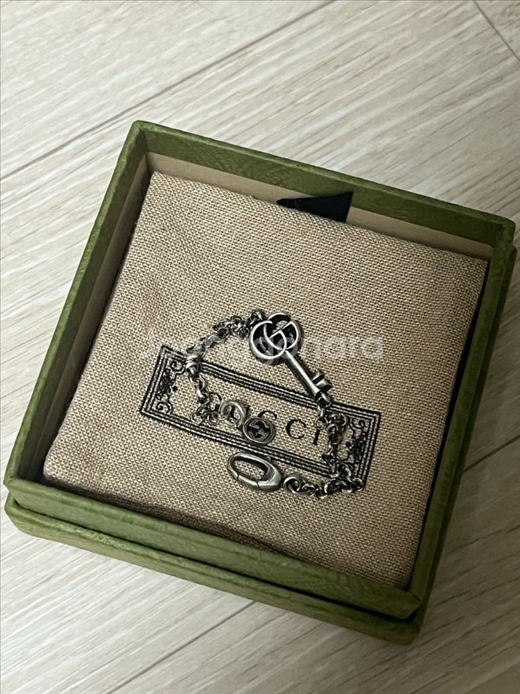 구찌 더블 G키 팔찌--0