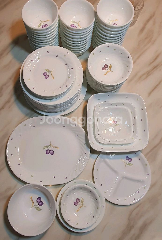 미국산 빈티지 코렐 플럼 개당값--1