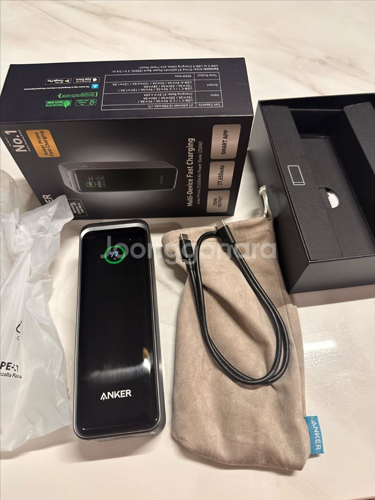 앤커 프라임 27650mAh 250W 보조배터리 팝니다--1