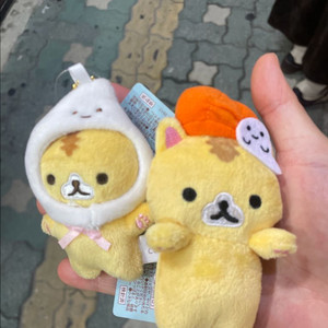 새상품 코로코로 리락쿠마 리라쿠마 키링 가방고리 인형