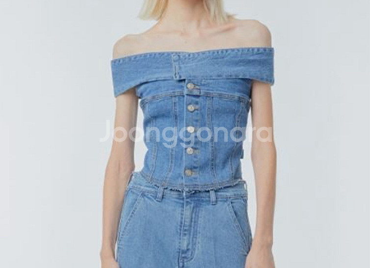 인스턴트펑크 데님 오프숄더--0