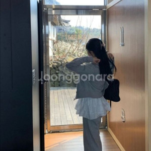 라플리에 라망팬츠 그레이 롱 새상품