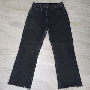(26~27)SIX DUFFIE 블랙 9부 데님팬츠