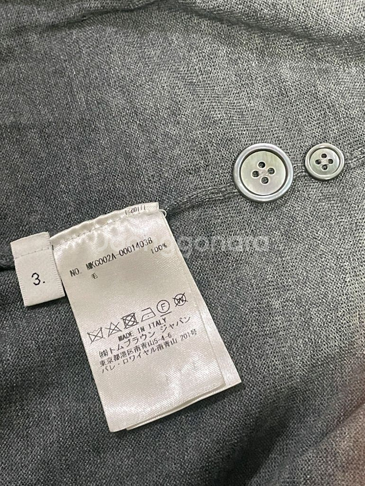 [ 3 ] 정품 톰브라운 사선완장 메리노울 가디건--3