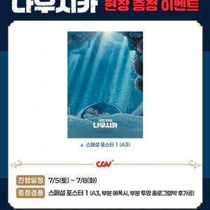 (대리수령)바람계곡의 나우시카 포스터, 오티