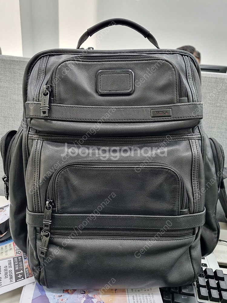 투미 알파 가죽 백팩 96578D2--0