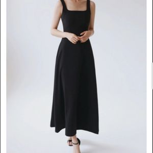 베일즈 알레이나 스퀘어넥 블랙드레스 블랙원피스 웨딩촬영