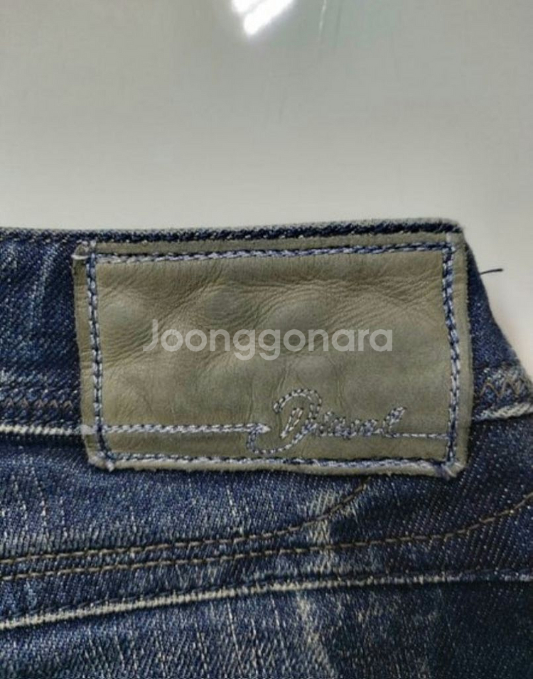 25)디젤 가죽패치 ROWKY 워싱 데님 일자 명품--3