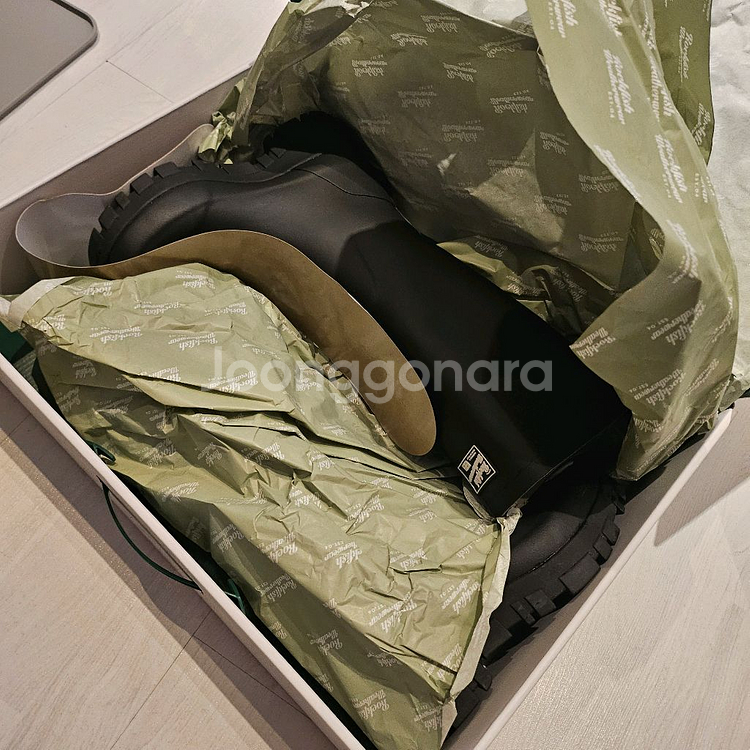락피쉬 플랫폼 레인부츠 블랙245--4