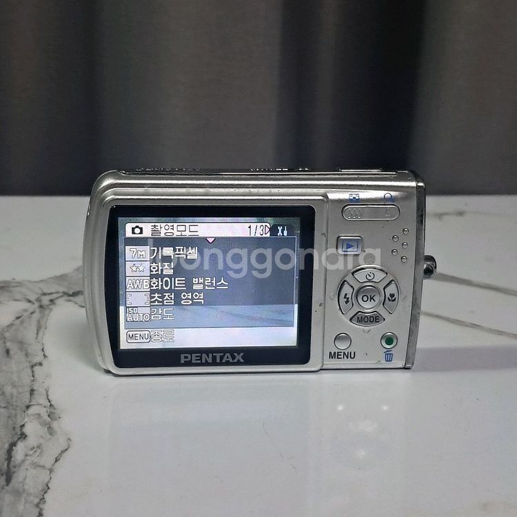 펜탁스 Optio M30 빈티지 카메라(하자 있음)--4