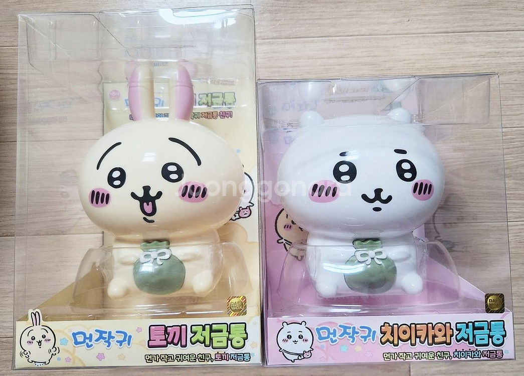 정품 먼작귀 치이카와 우사기 피규어 저금통 굿즈--0