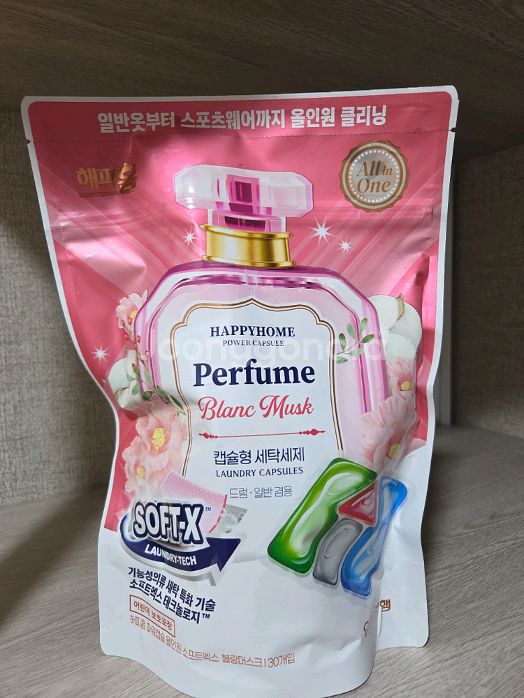 해피홈 캡슐 세탁세제 블랑머스크 30p--0