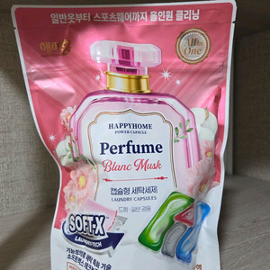 해피홈 캡슐 세탁세제 블랑머스크 30p