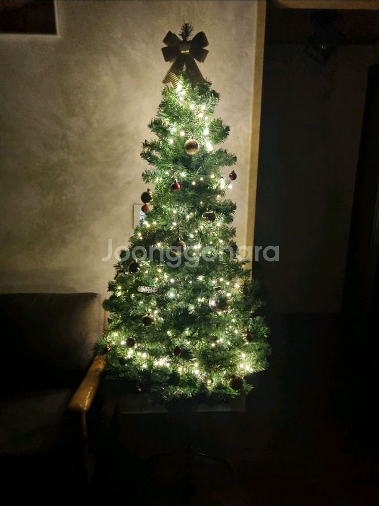 크리스마스 트리 + 지네전구300구 + 오너먼트 몽땅--0