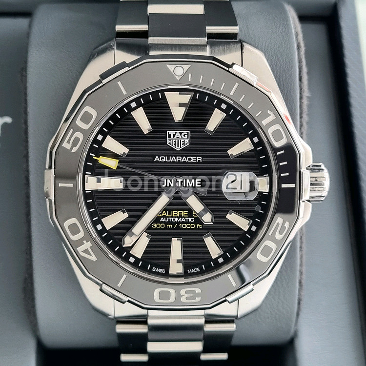 태그호이어 아쿠아레이서 구형 오토 검판 43mm--0