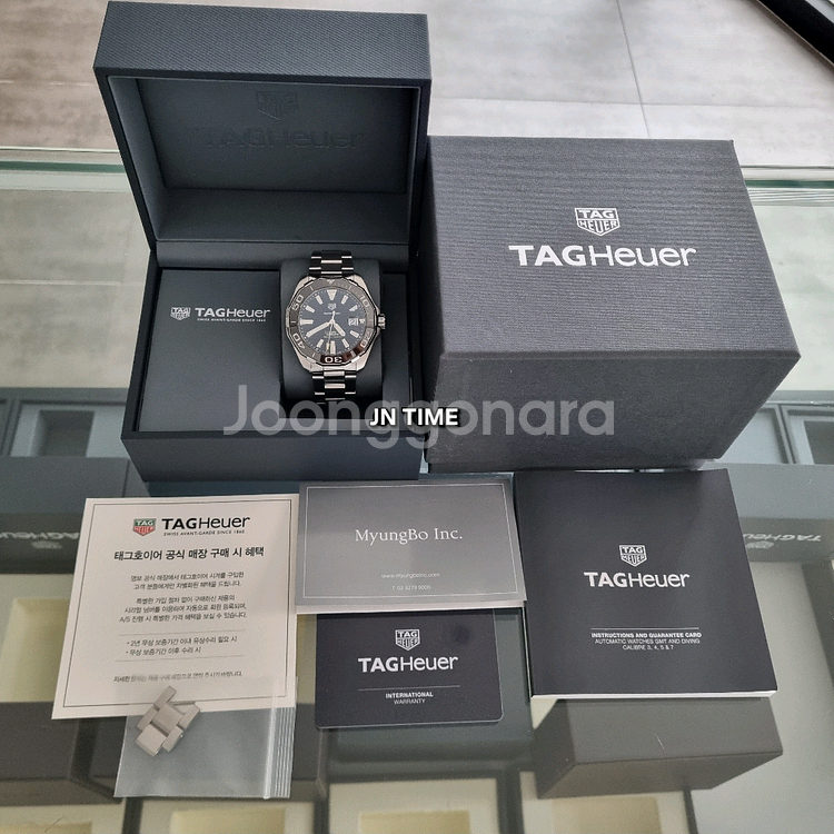태그호이어 아쿠아레이서 구형 오토 검판 43mm--8