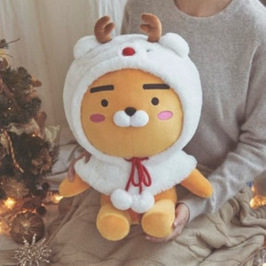 카카오프렌즈 한정판 루돌프라이언 인형