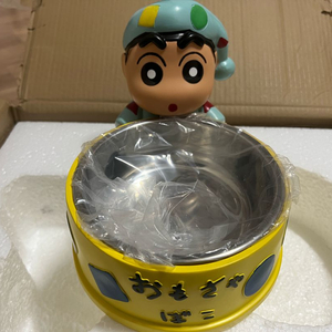 짱구 강아지 밥그릇
