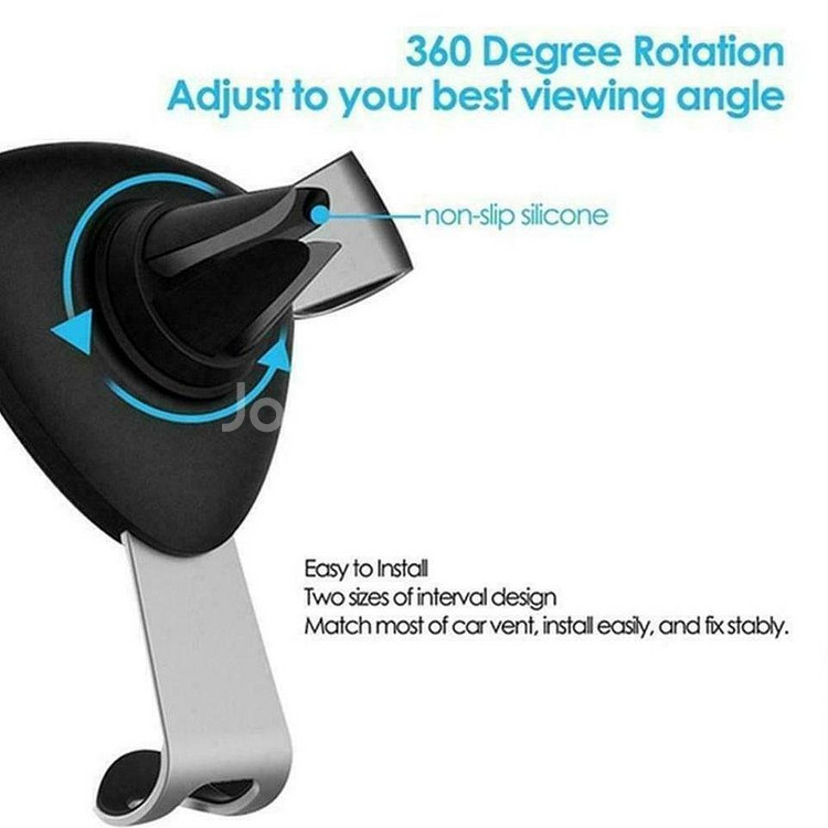 새 은색 차량용 메탈 송풍구 핸드폰 거치대 핸드폰고정--4